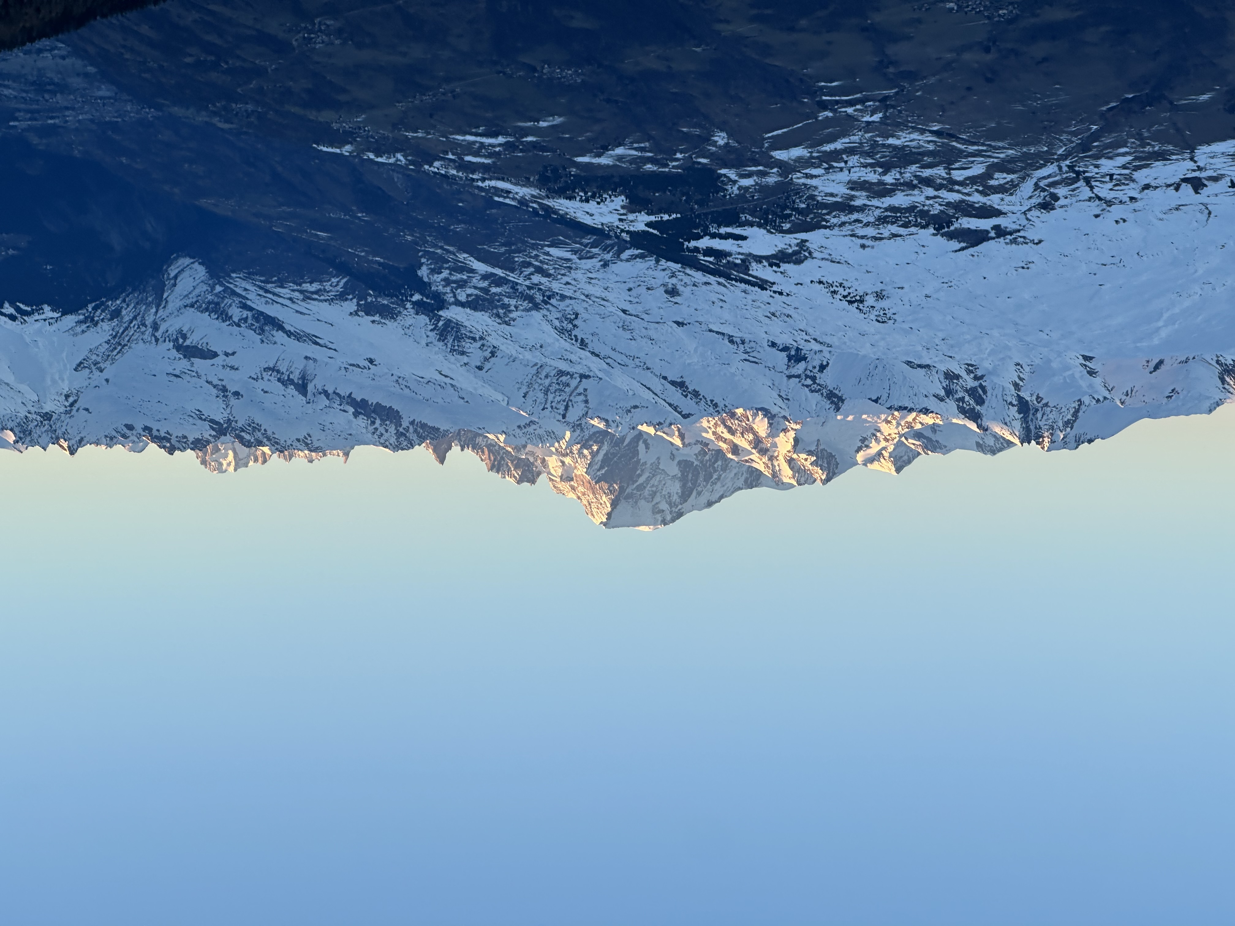 De Mont Blanc vanaf het balkon