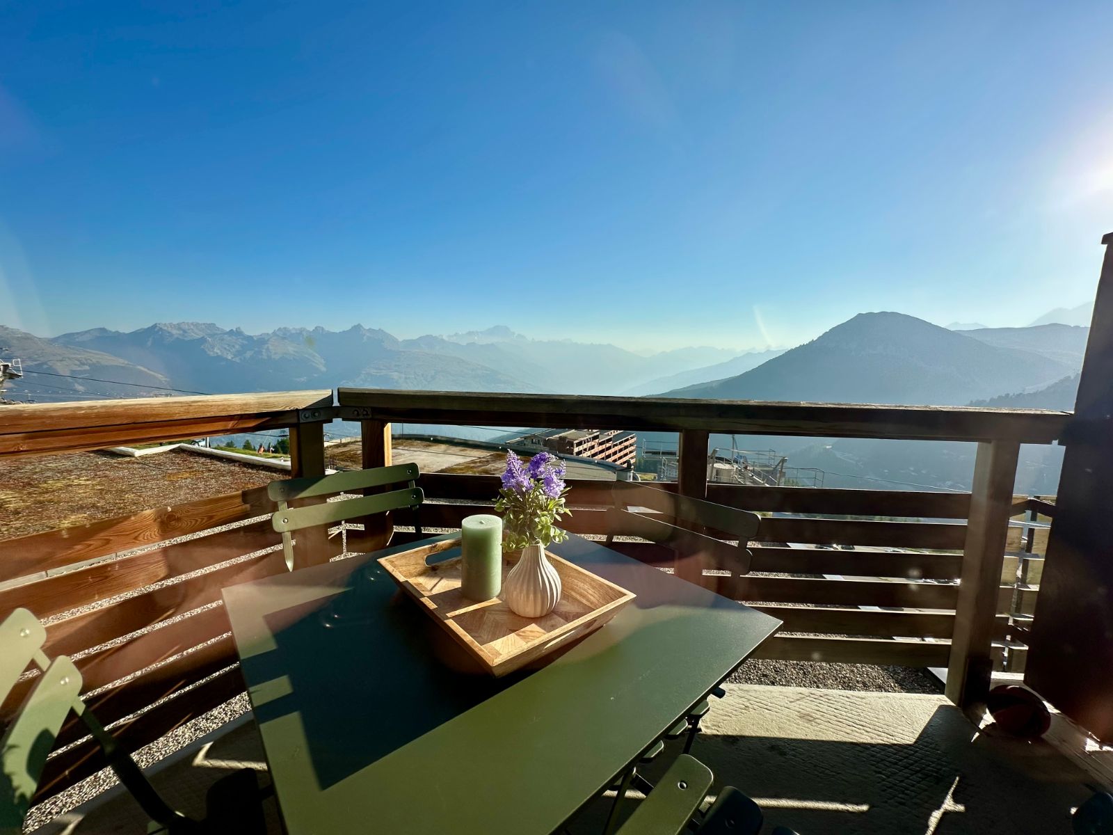 Het balkon in de zomer