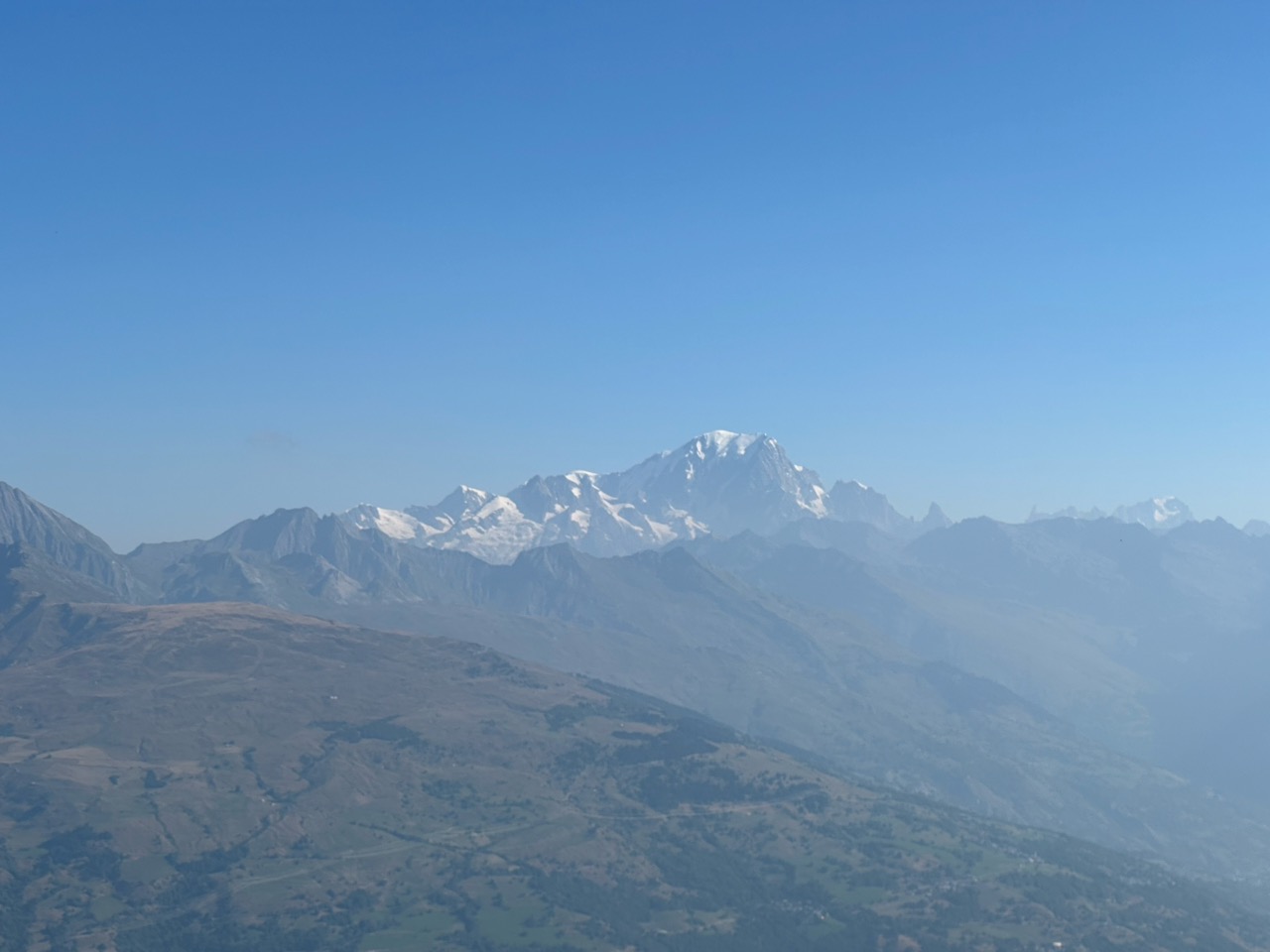 De Mont Blanc in de zomer